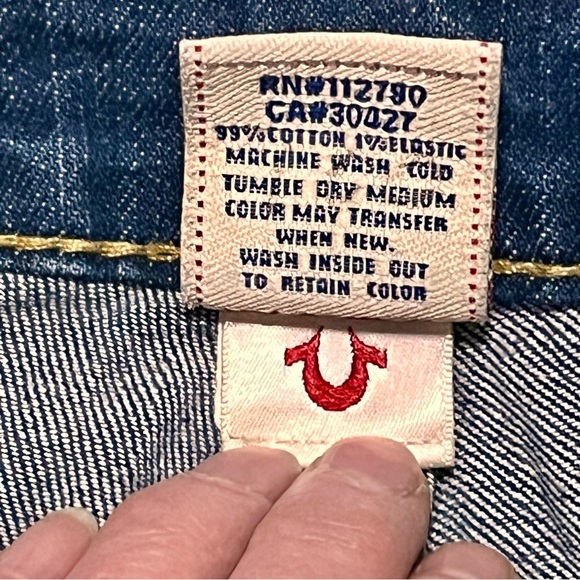 True Religion Johnny Low Rise Jeans 29 Like New - Picture 2 of 8